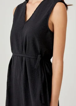 Arnelle Ruffle Hem Trapeze Dress