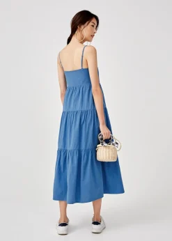 Arrietta Ruffle Hem Maxi Dress