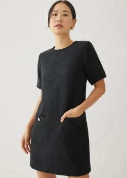 Ashanti Tweed Shift Mini Dress