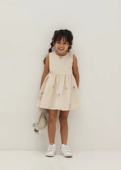 Ashlyn Embroidered Babydoll Dress in Humble Abode