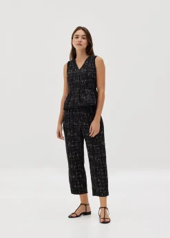 Audrie Tweed Peplum Top