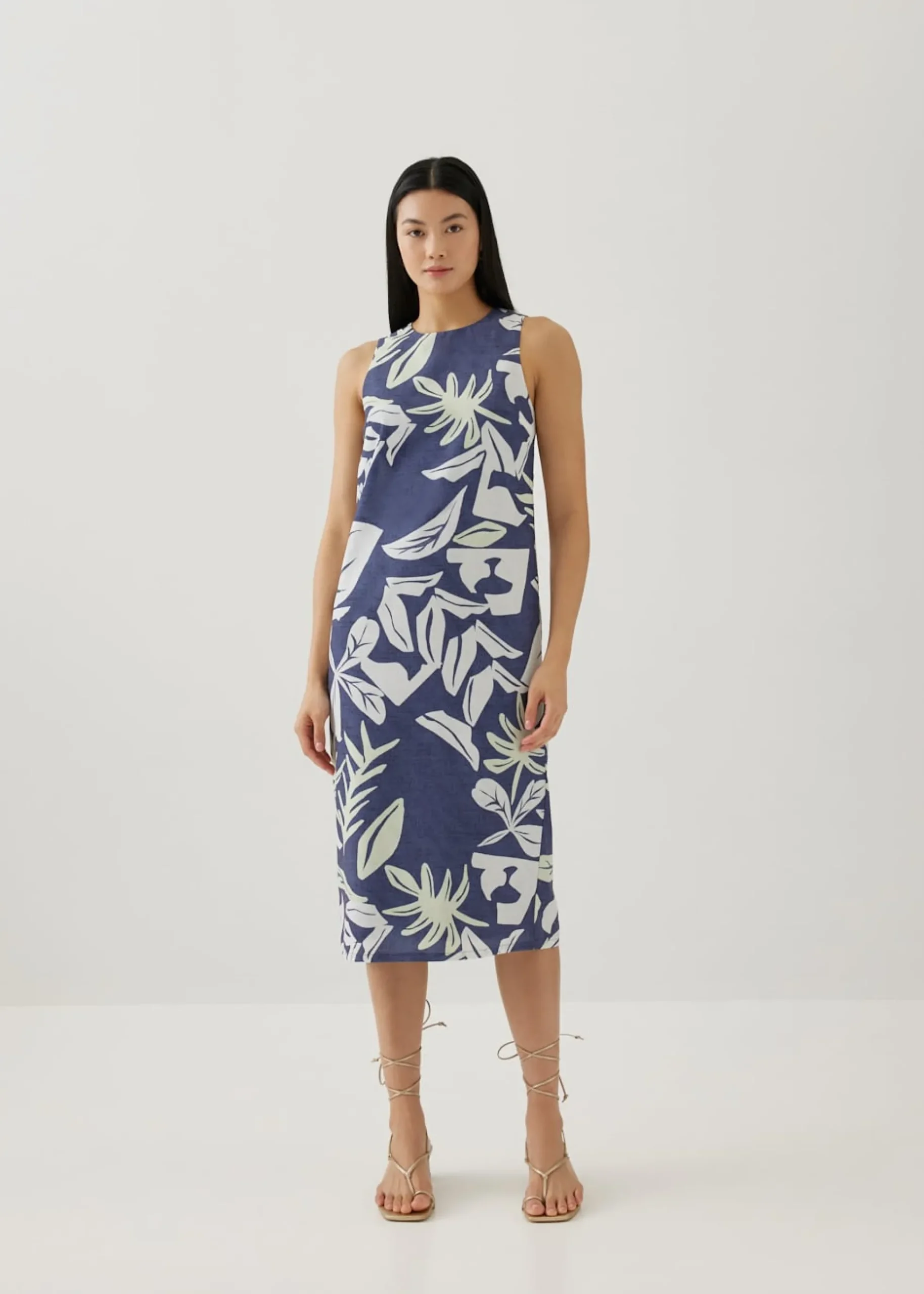 Avon Column Dress in Tropical Breeze