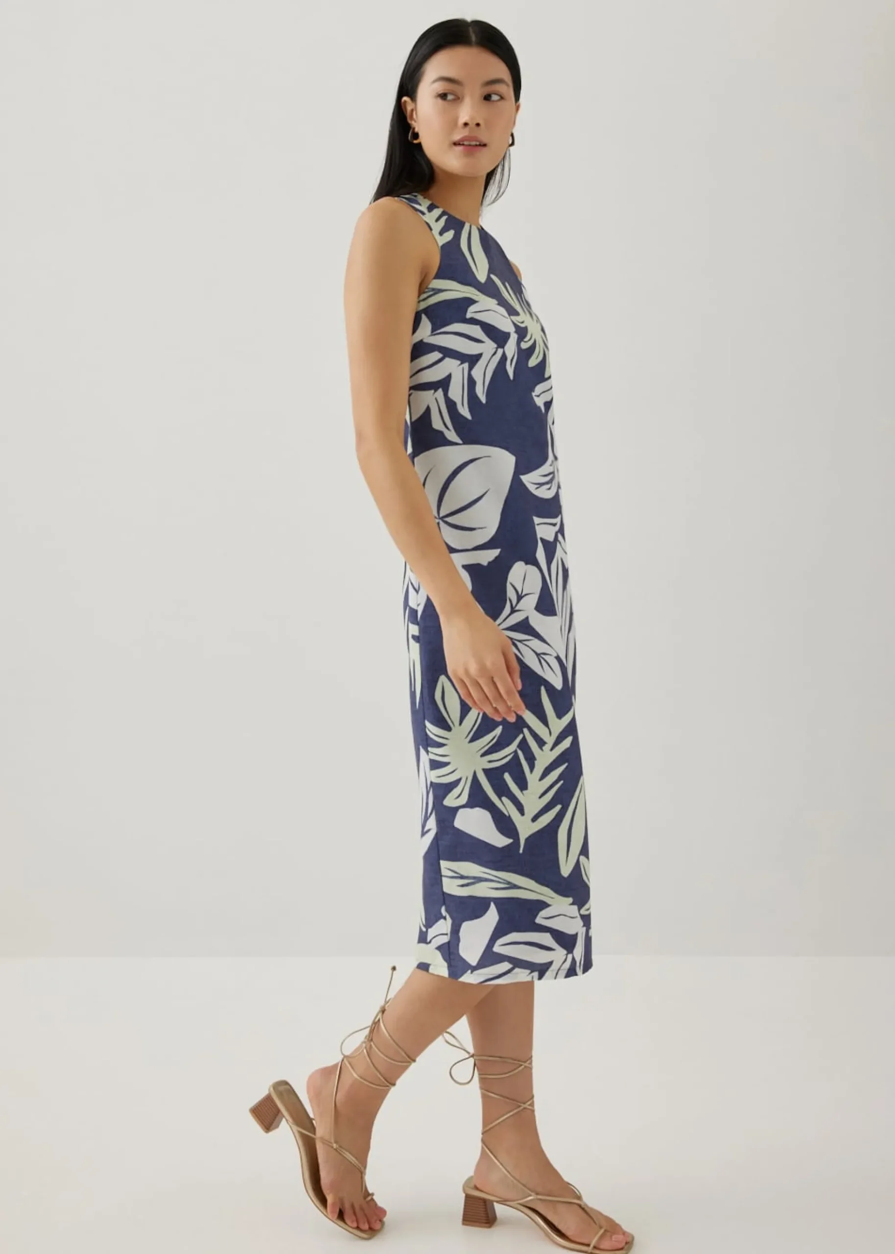 Avon Column Dress in Tropical Breeze