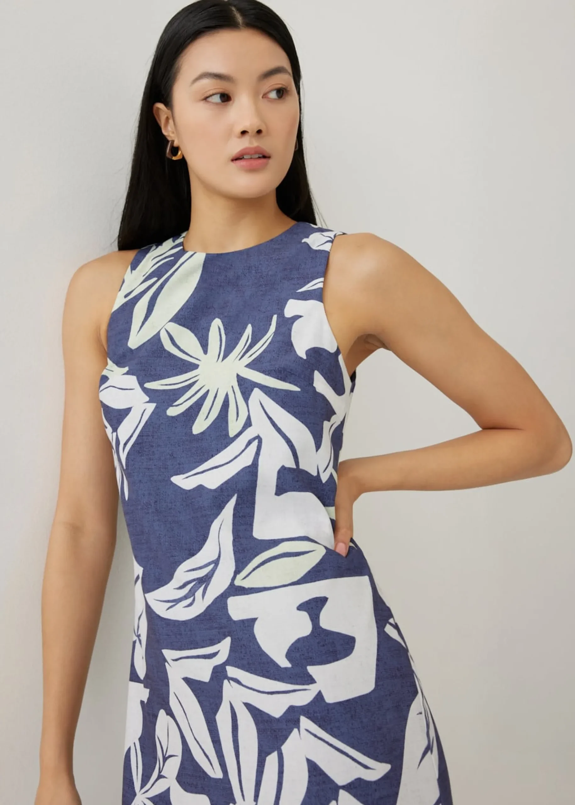 Avon Column Dress in Tropical Breeze