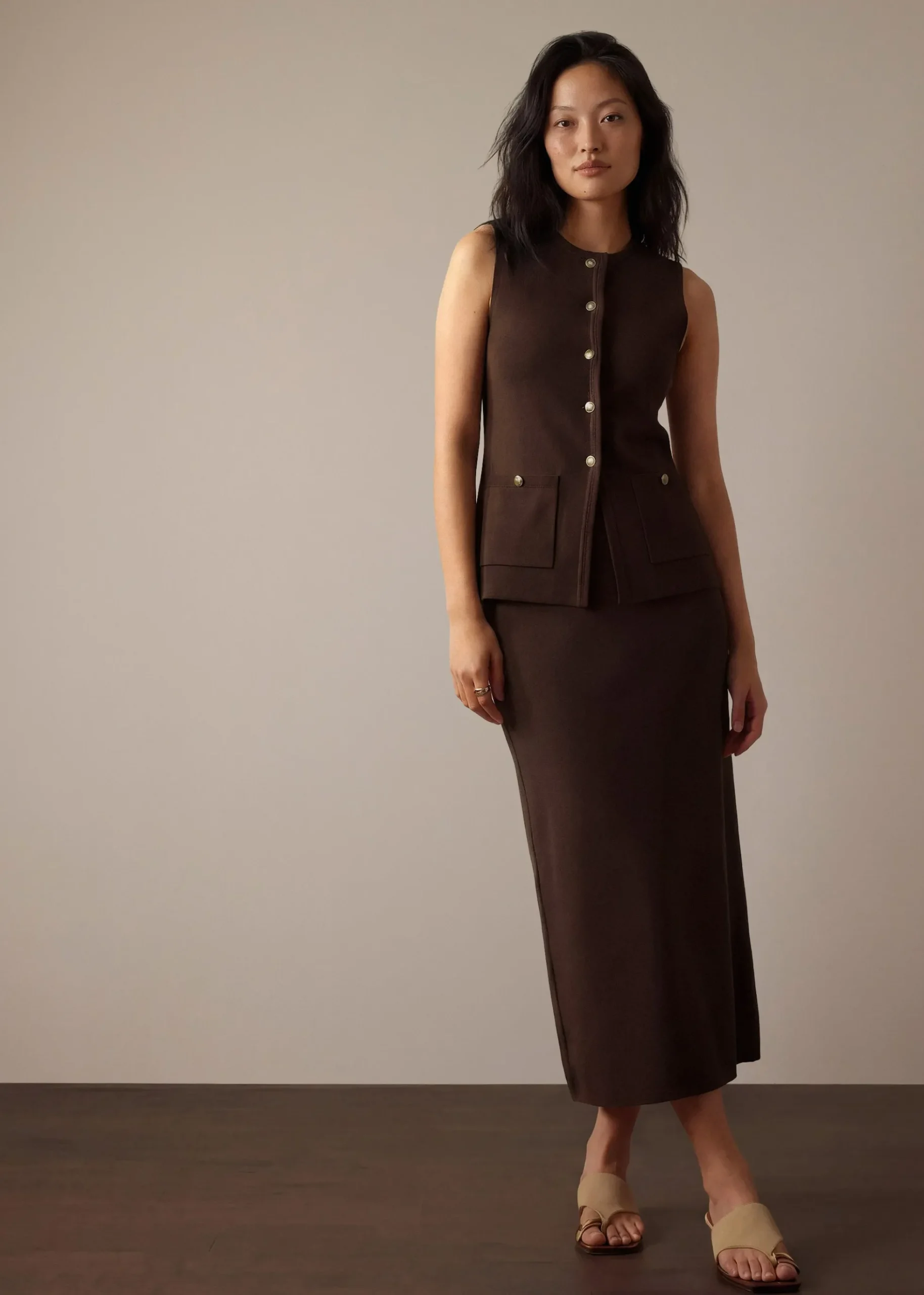 Ayami Knit A-line Midaxi Skirt