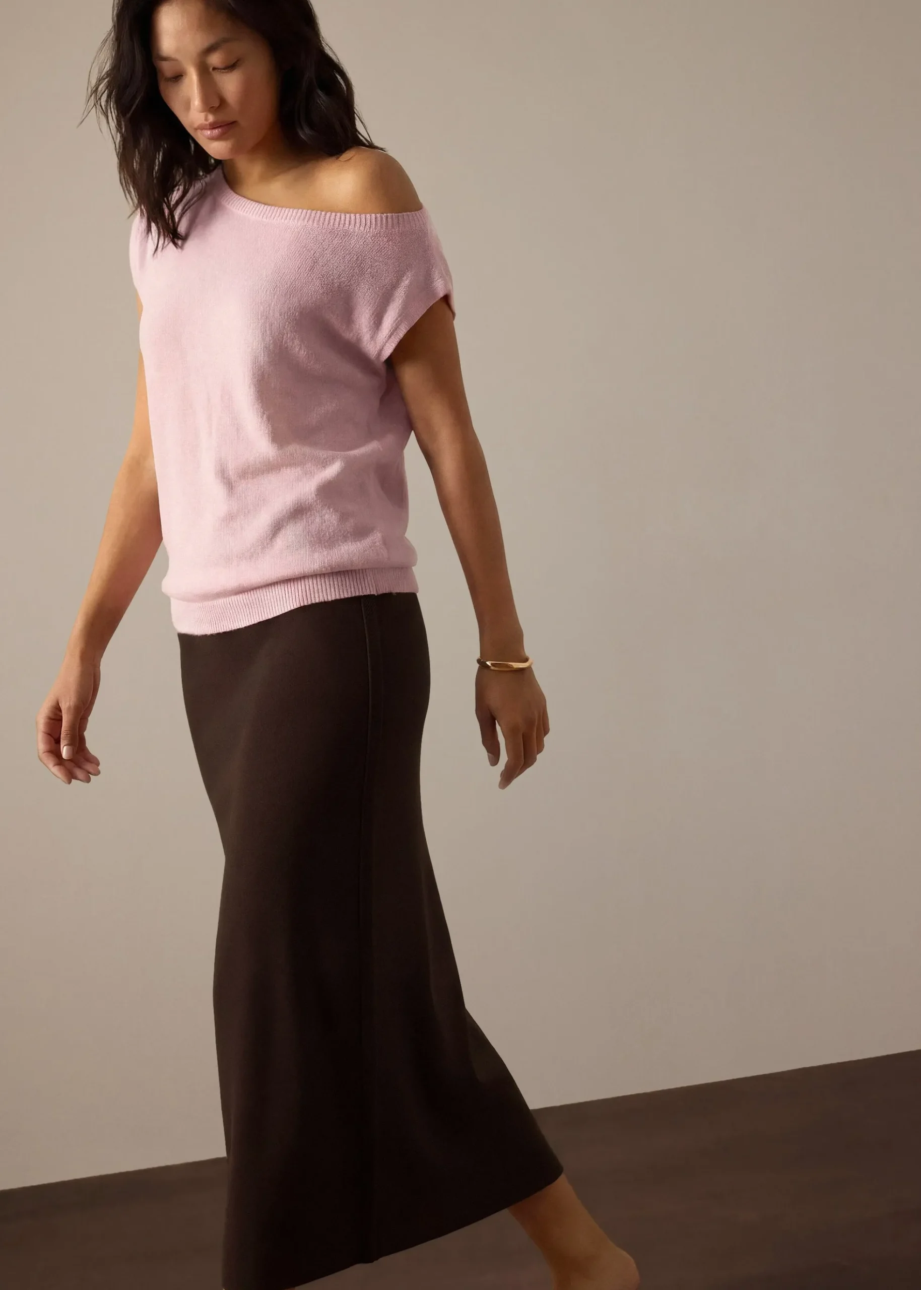 Ayami Knit A-line Midaxi Skirt