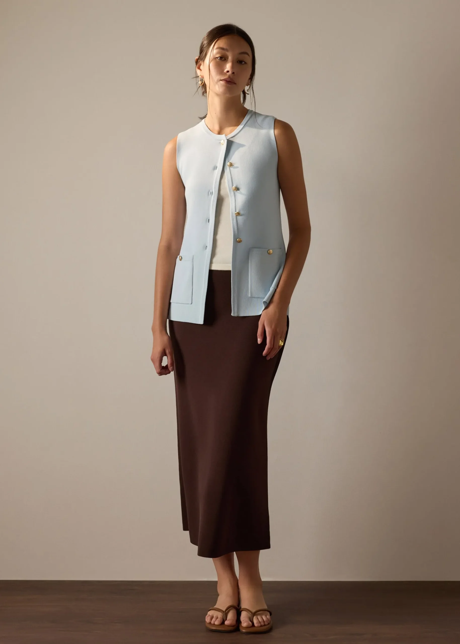 Ayami Knit A-line Midaxi Skirt