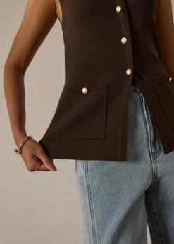 Ayami Knit Fitted Vest