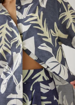 Azari Button Down Shirt in Tropical Breeze
