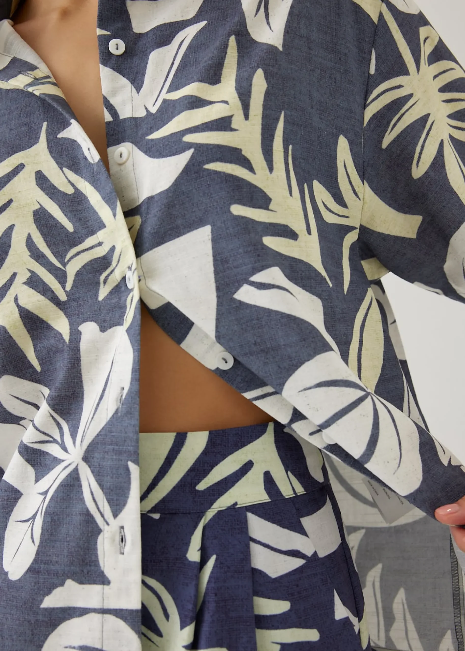 Azari Button Down Shirt in Tropical Breeze