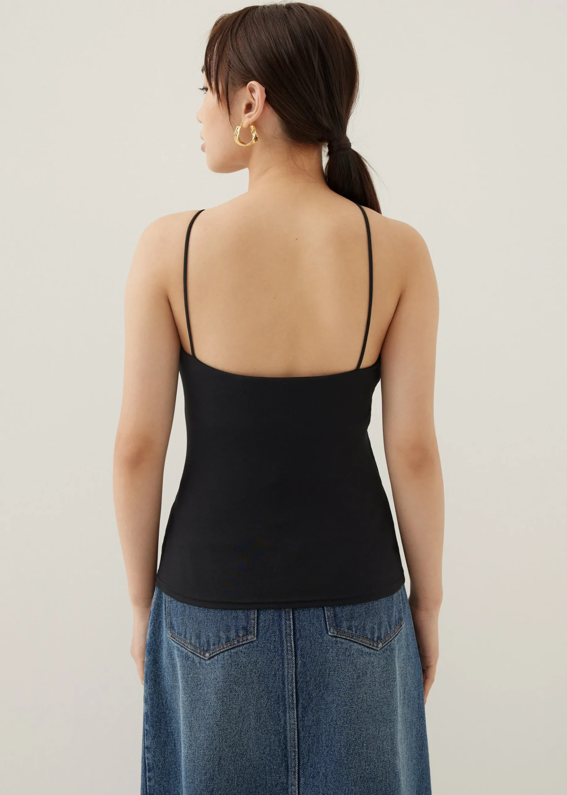 Babeth Padded Jersey Asymmetric Top