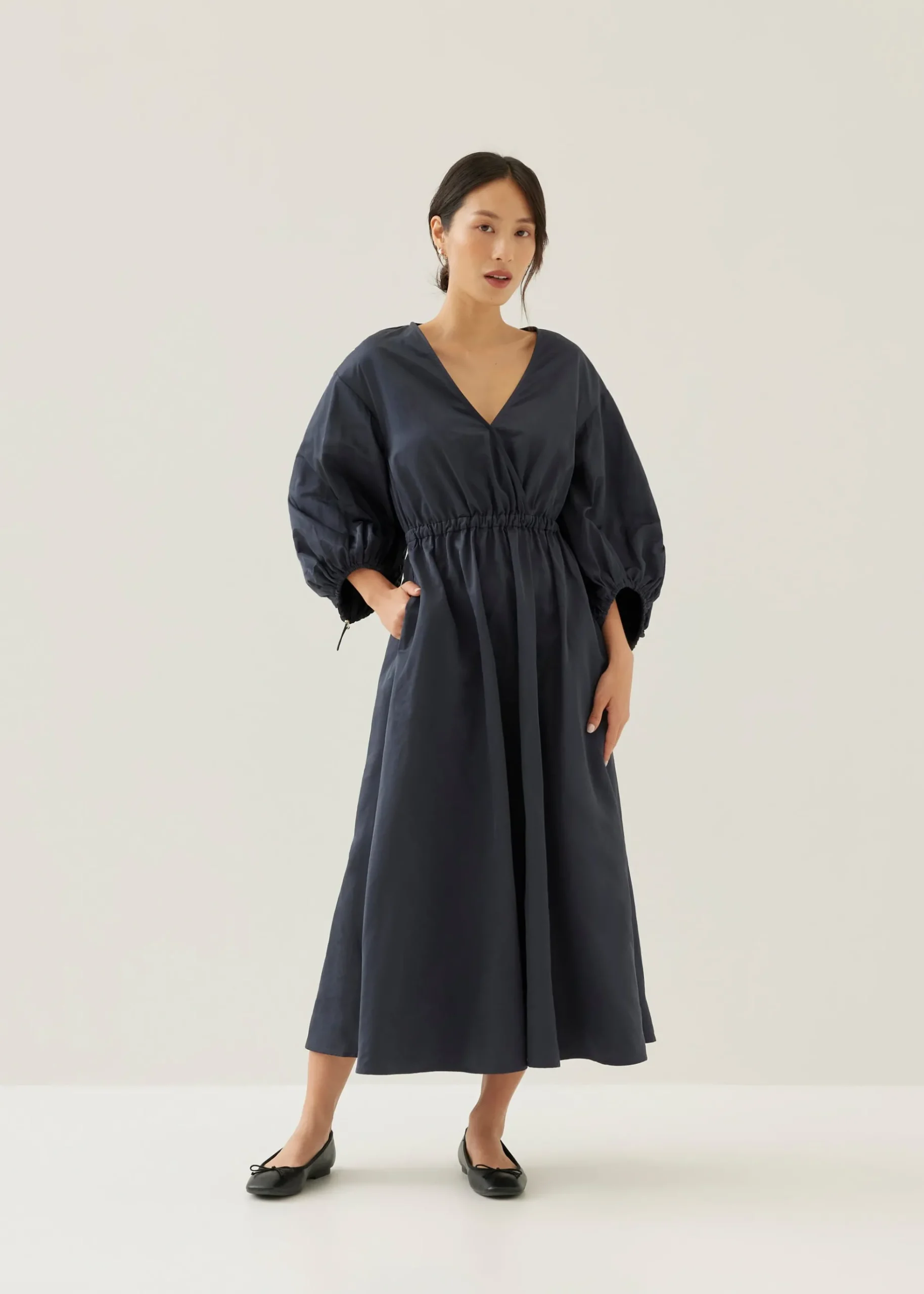 Barrett Elastic Fit & Flare Midaxi Dress