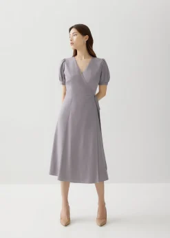 Berenice Linen Wrap Dress