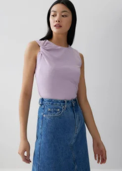 Betina Drape Jersey Tank