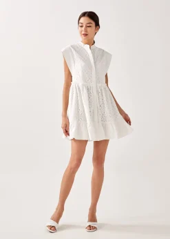 Bevelia Broderie Mini Dress