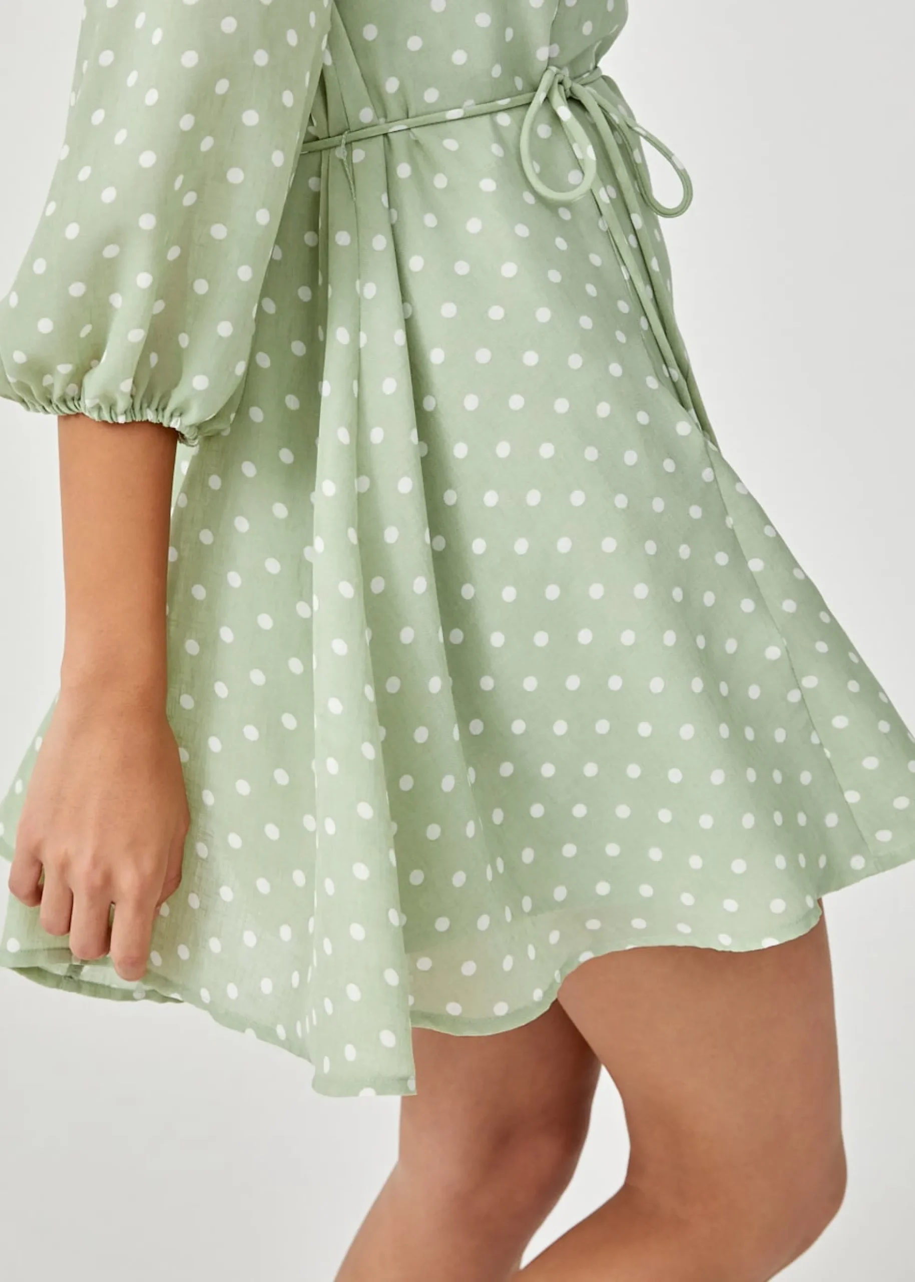 Biana Polka Dot Swing Dress