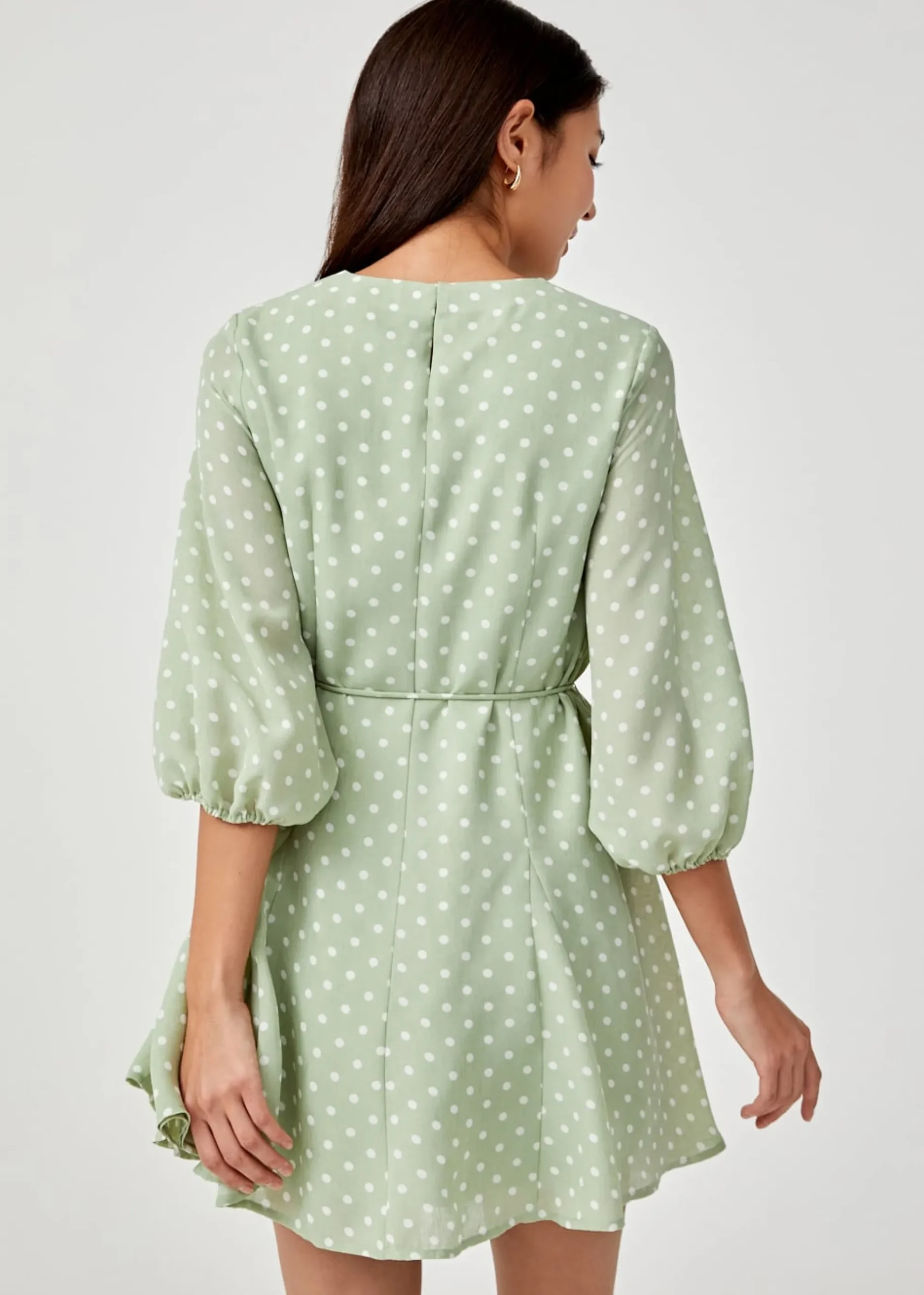 Biana Polka Dot Swing Dress
