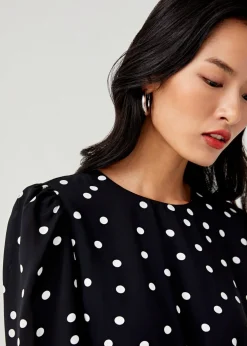 Blaise Midi Polka Dot Dress