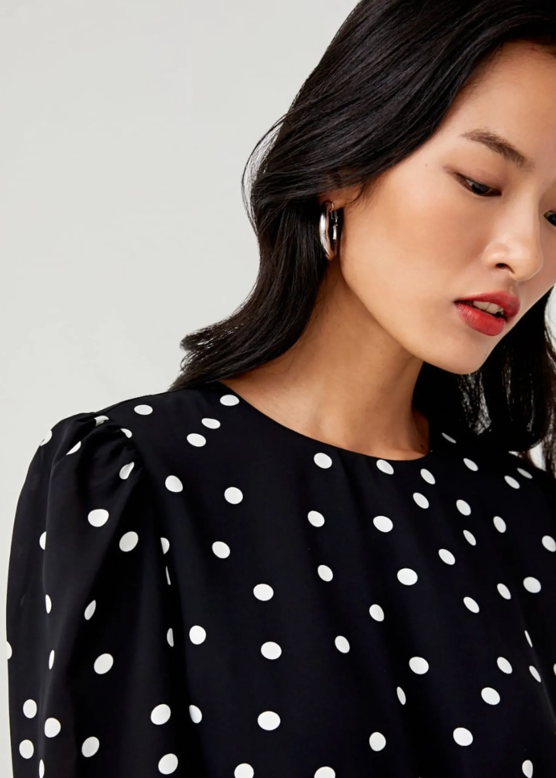 Blaise Midi Polka Dot Dress