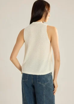 Boucle Knit Vest Top