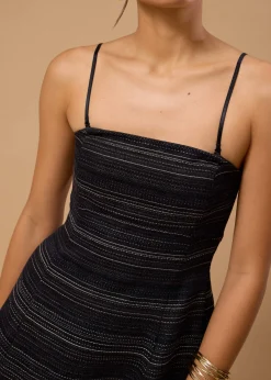 BraFree by LB Emma Multi-way Jacquard Tweed Fit & Flare Midaxi Dress