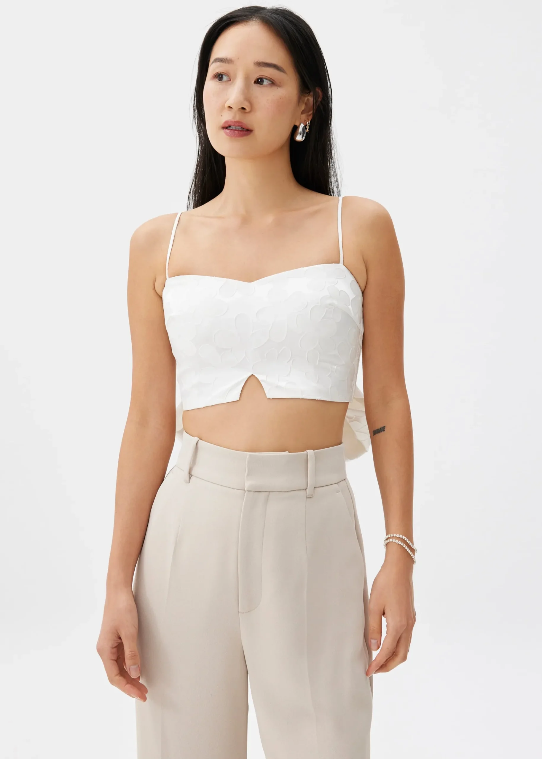 BraFree by LB Jacquard Bustier Camisole Top