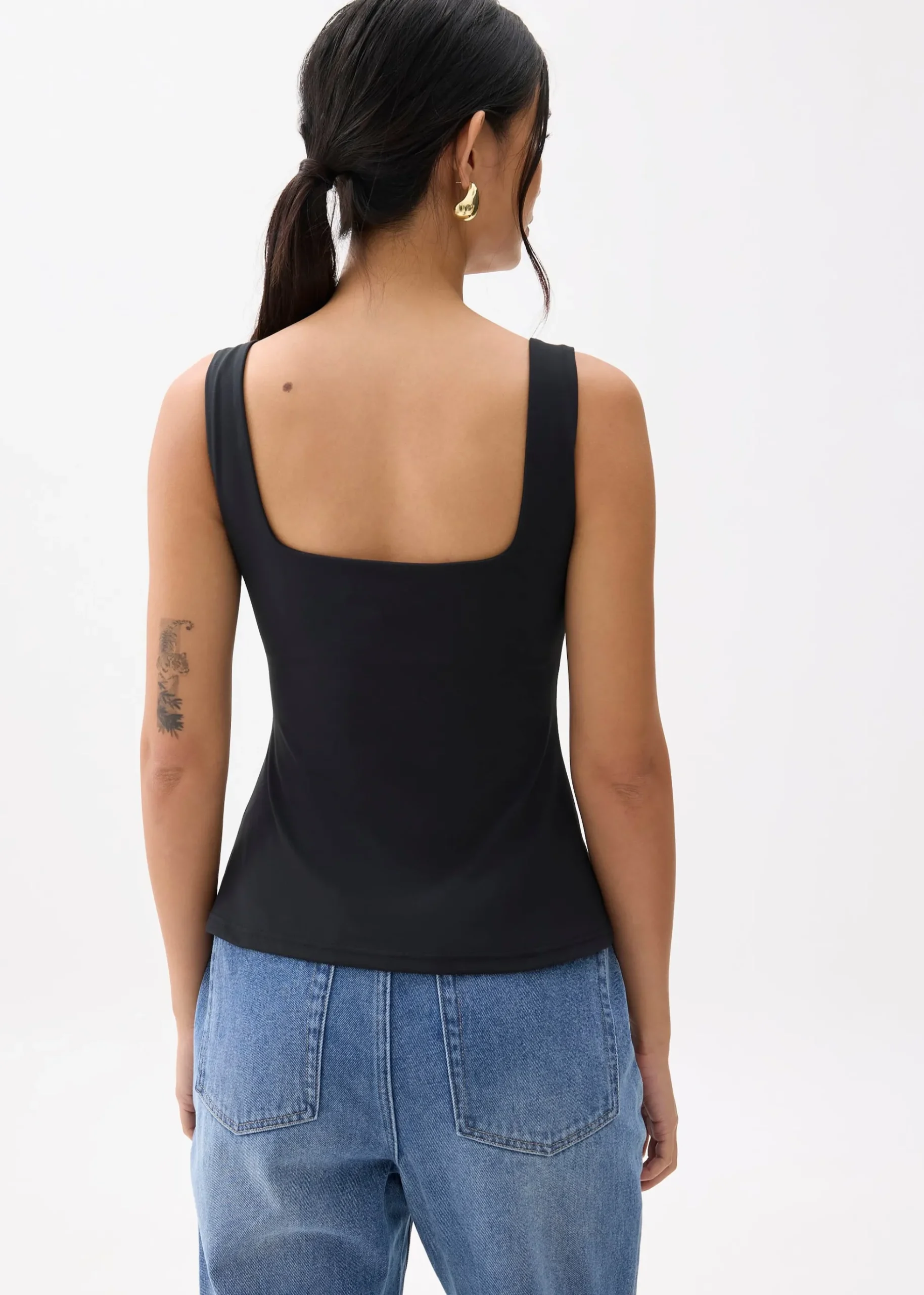BraFree by LB Jersey Square Neck Top