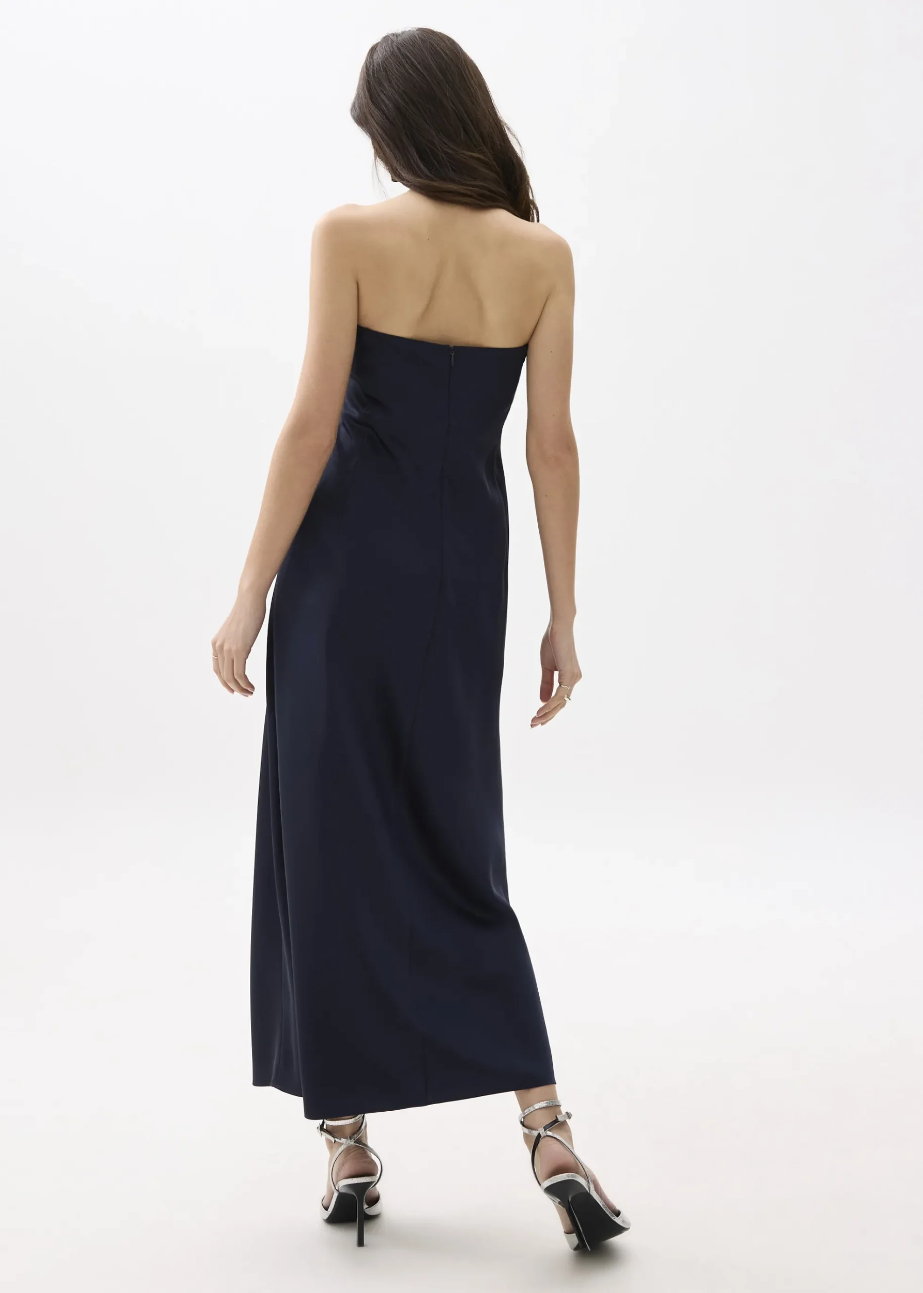 BraFree by LB Satin Tube Maxi Dress
