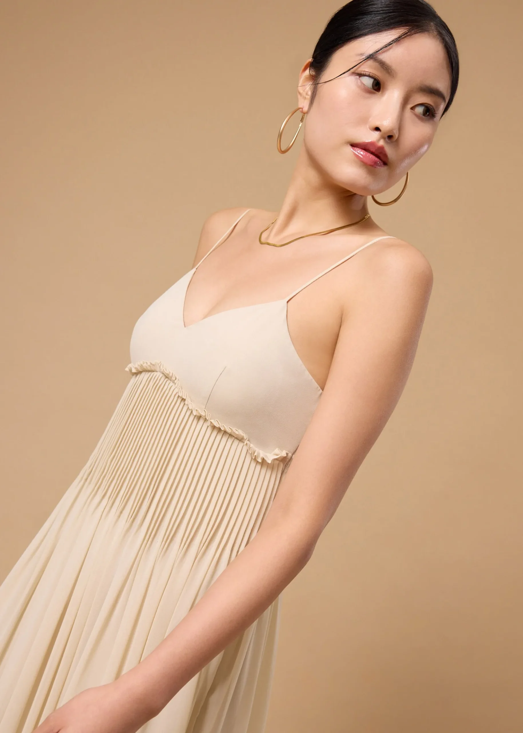 BraFree by LB Sheer Fit & Flare Floor Length Dress