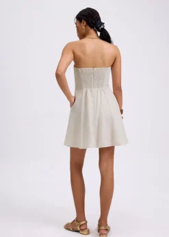 BraFree by LB Tube Fit & Flare Mini Dress in Garden City Blooms