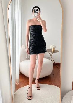 BraFree by LB Vegan Leather Lace Tube Top