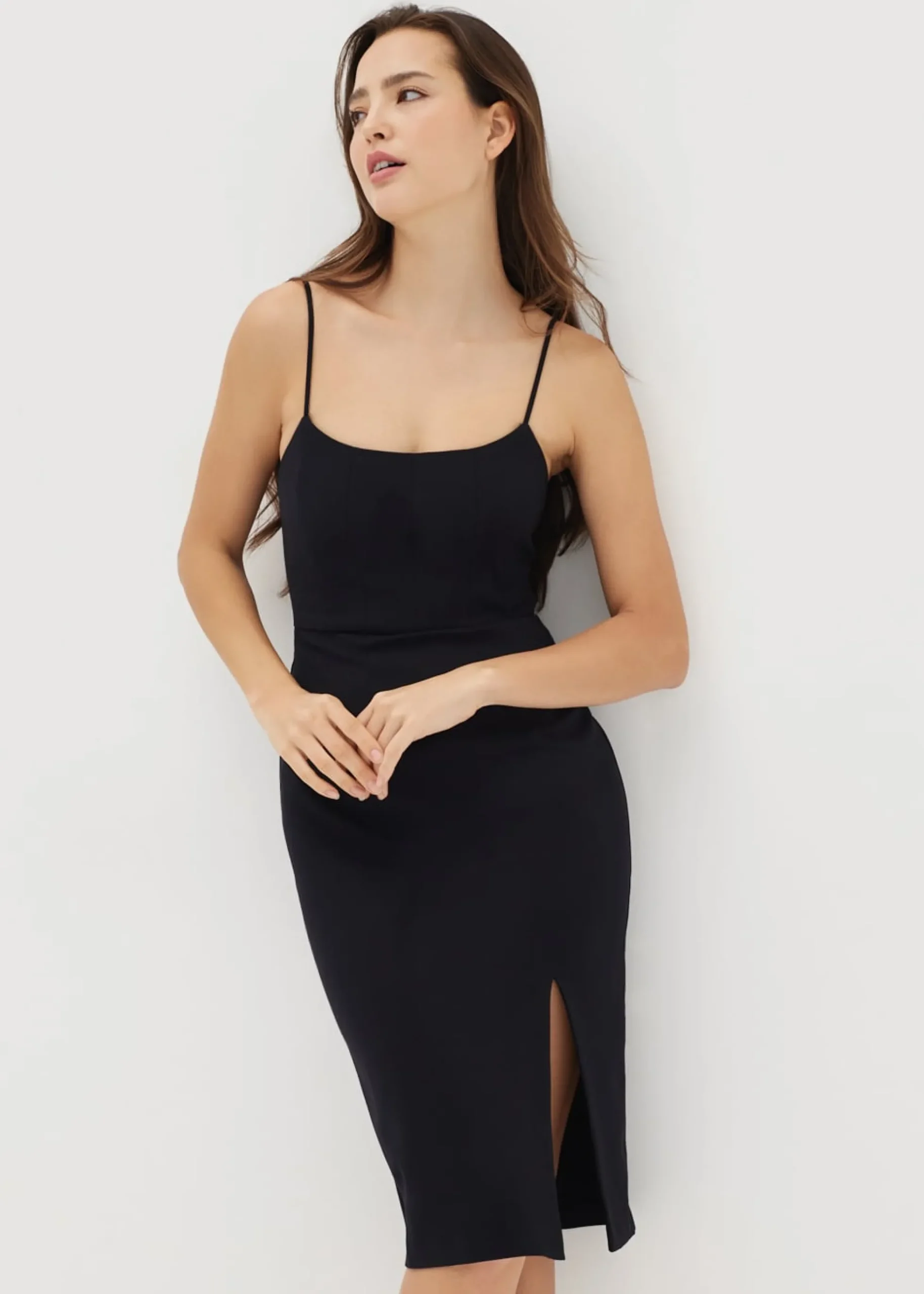 Brienna Bodycon Slit Dress
