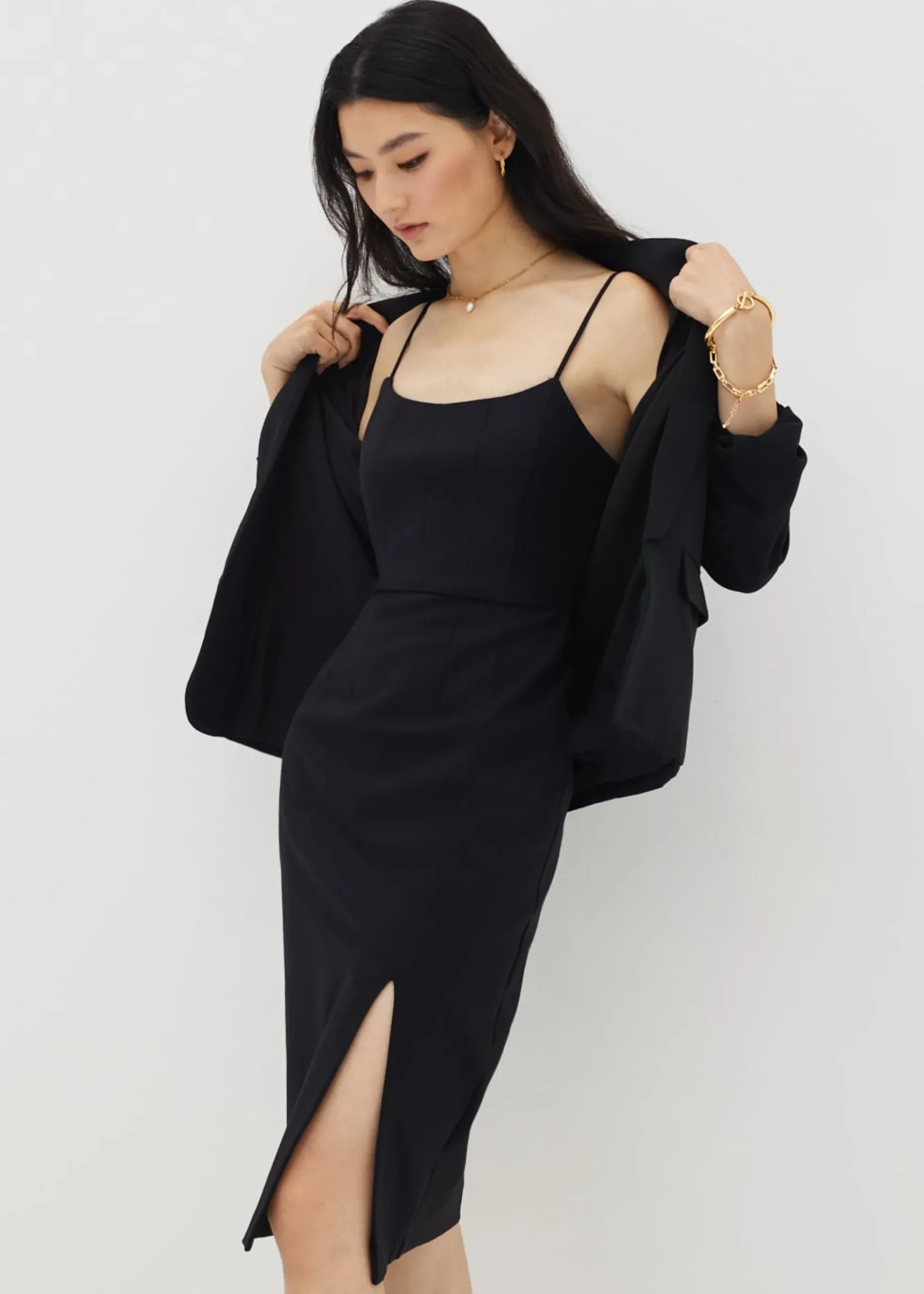 Brienna Bodycon Slit Dress