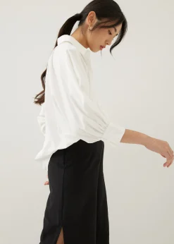 Brienne Cotton Puff Sleeve Shirt