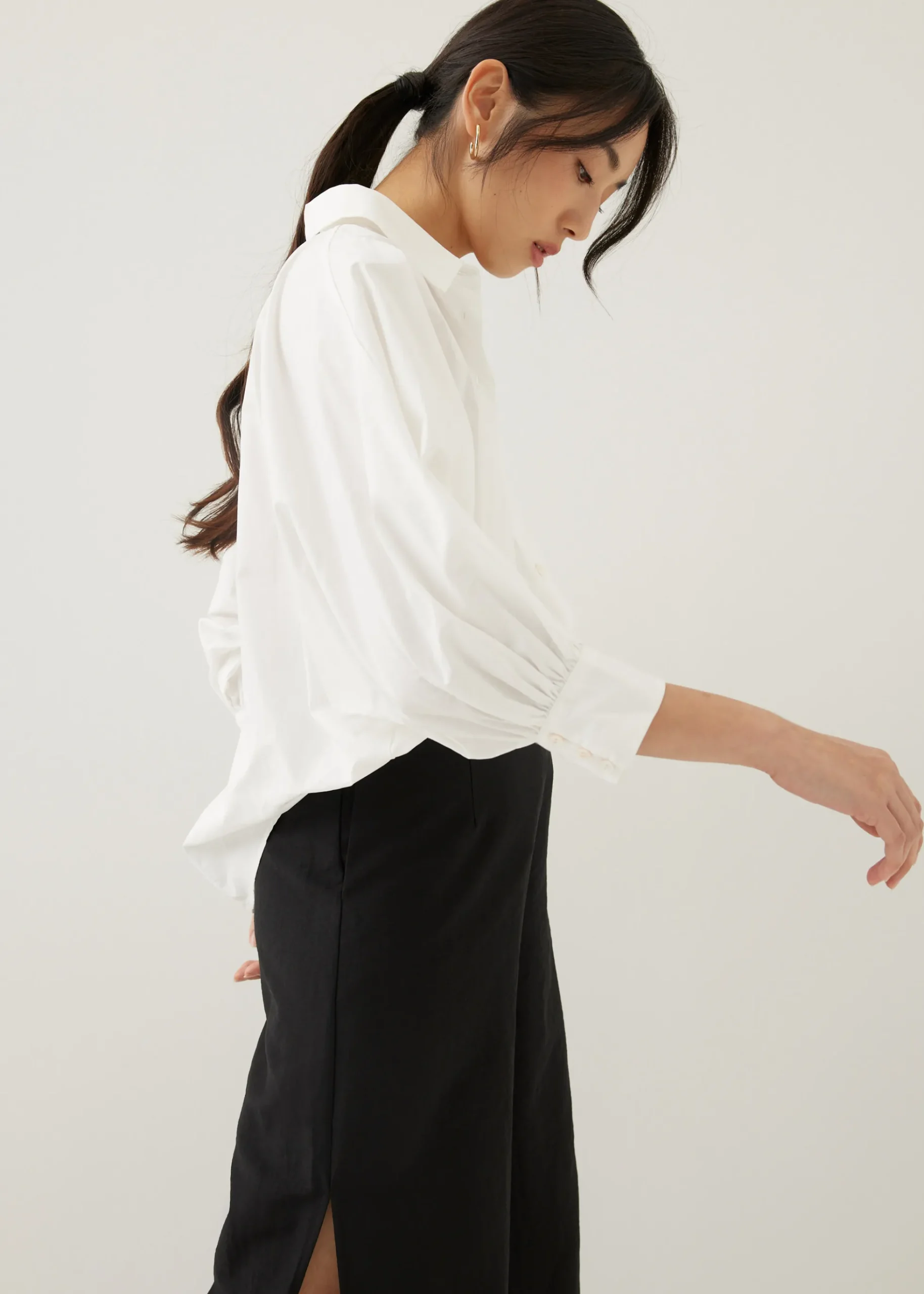Brienne Cotton Puff Sleeve Shirt