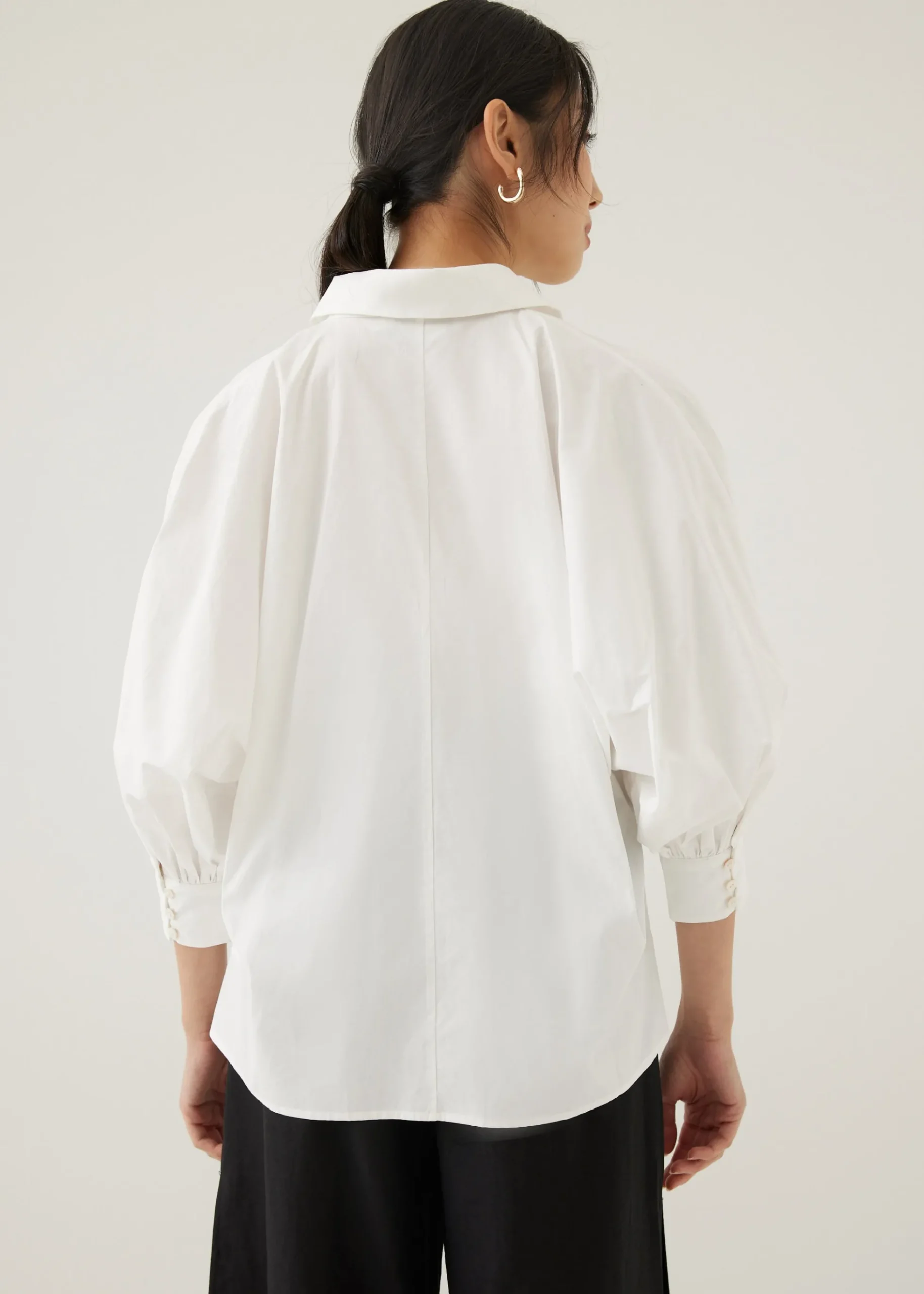 Brienne Cotton Puff Sleeve Shirt