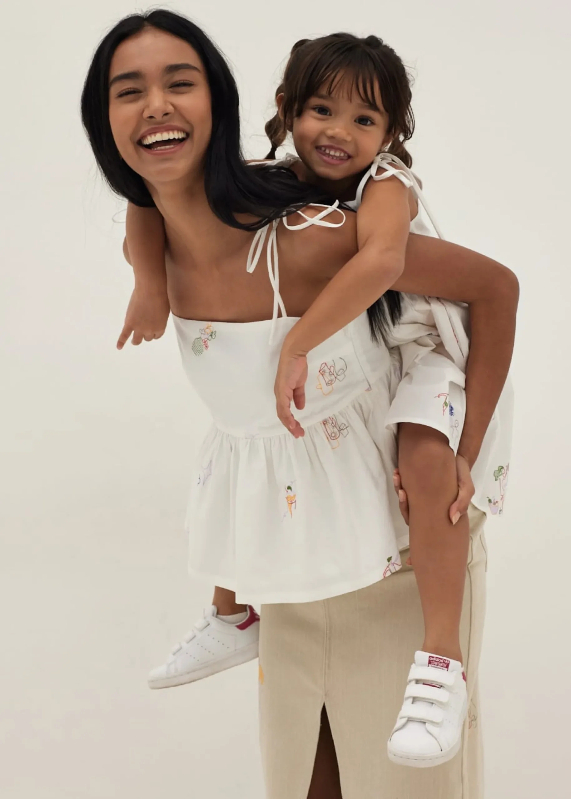 Brittany Embroidered Peplum Camisole in Humble Abode