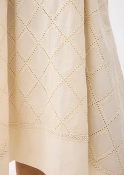 Broderie Trapeze Maxi Dress