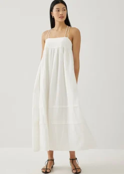 Bryle Textured Cotton Midaxi Dress