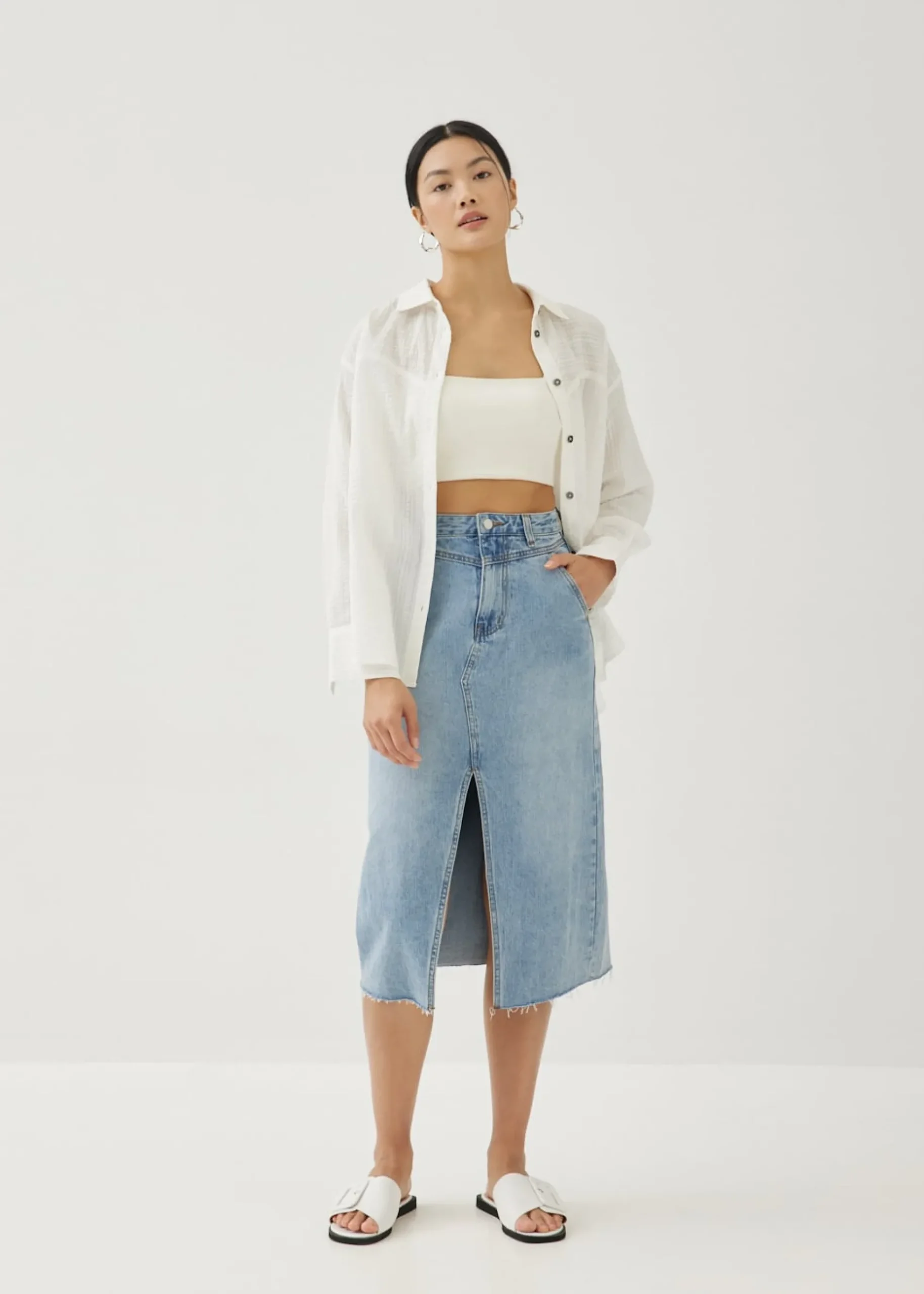 Bryony Textured Cotton Shirt