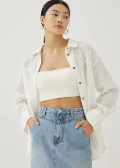 Bryony Textured Cotton Shirt