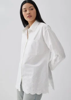 Calypso Broderie Button Down Shirt