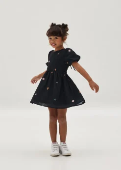 Caraline Back Cut Out Dress in Tidal Daydream