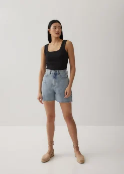Carmi Ribbed Square Neck Tank