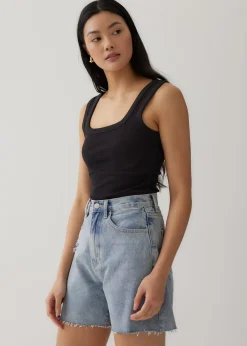 Carmi Ribbed Square Neck Tank