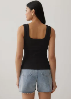 Carmi Ribbed Square Neck Tank
