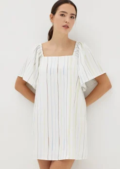Carrie Trapeze Tie Back Dress in Vivid Linings