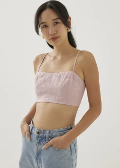 Cassia Organza Crop Camisole Top
