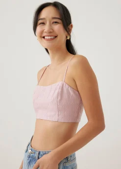 Cassia Organza Crop Camisole Top