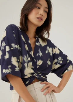 Cataleya Twist Front Top